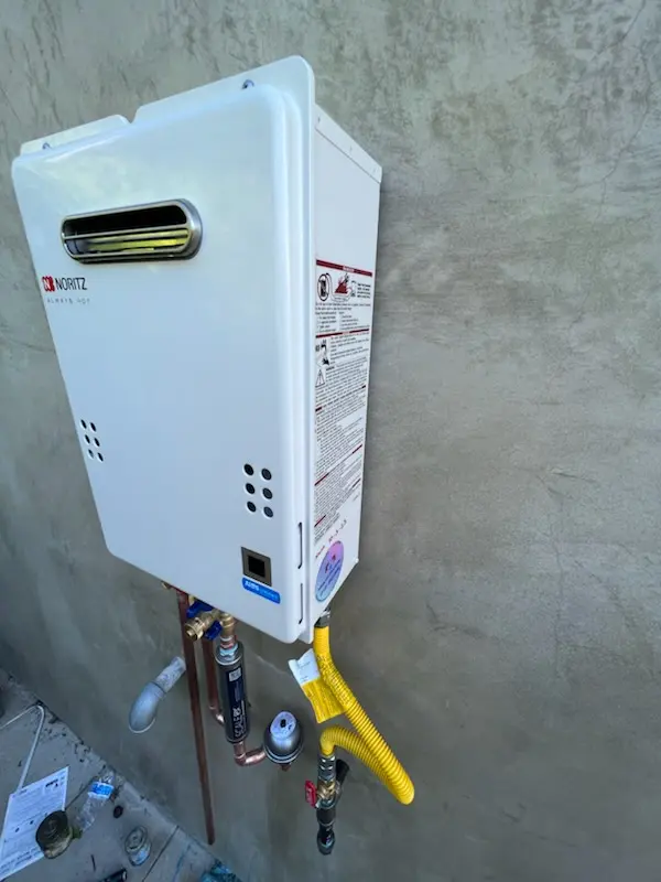 Tankless water heater installation for Monmouth Heights at Marlboro homes